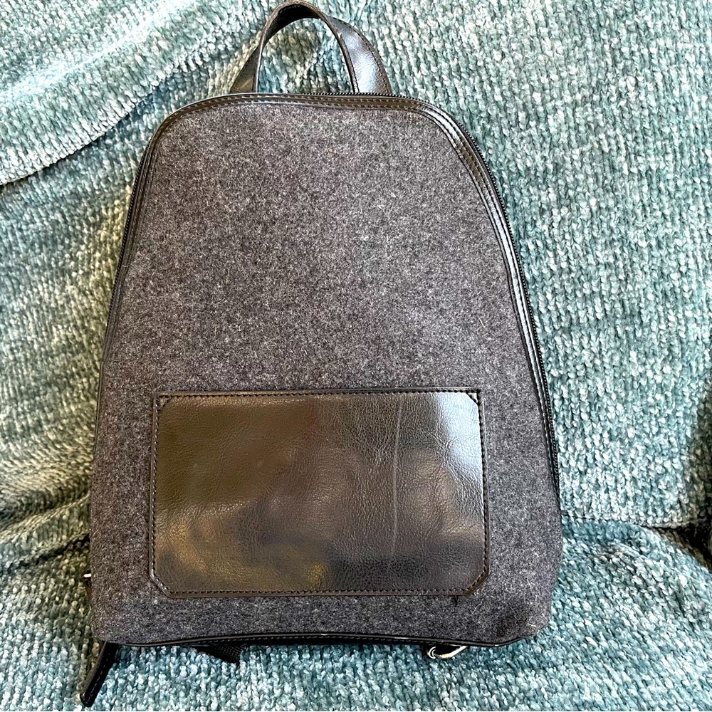 Small Flannel Backpack Purse